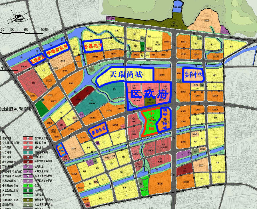 塘下中心区规划图(温州房网)