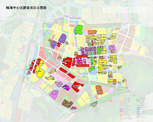 瓯海中心区规划图详细图片